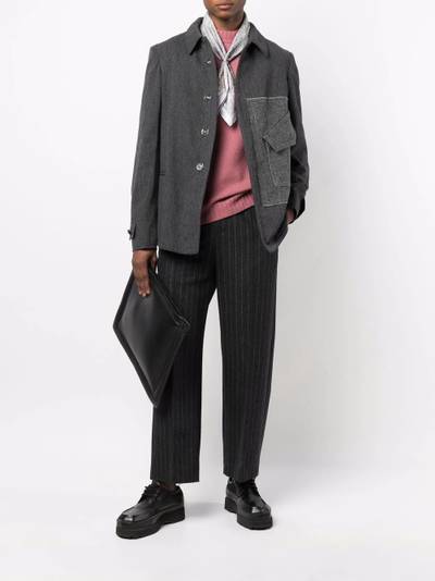 Maison Margiela pathwork wool coat outlook