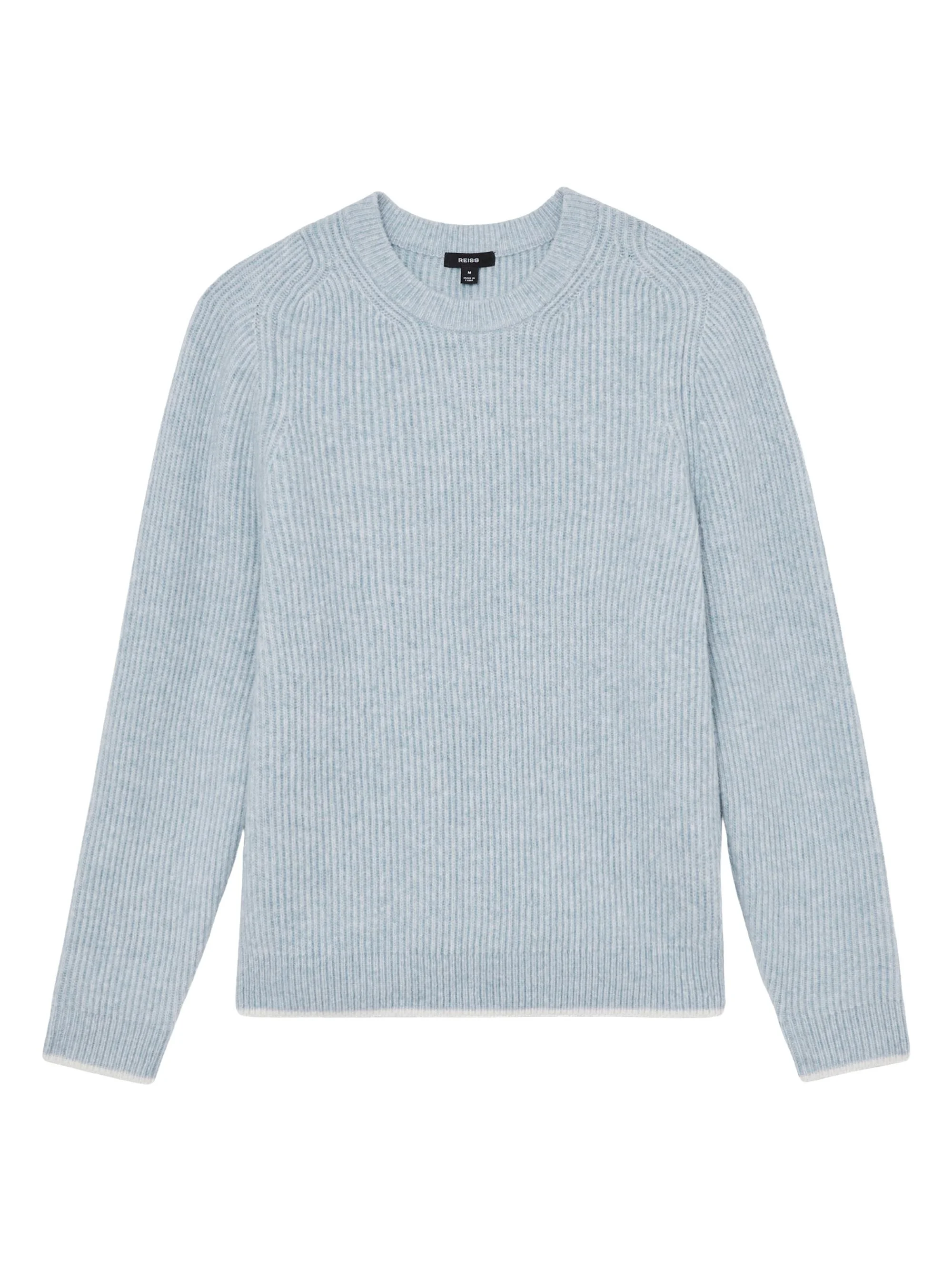 Men's Crammond Brushed Wool-Blend Sweater - Soft Blue - 1