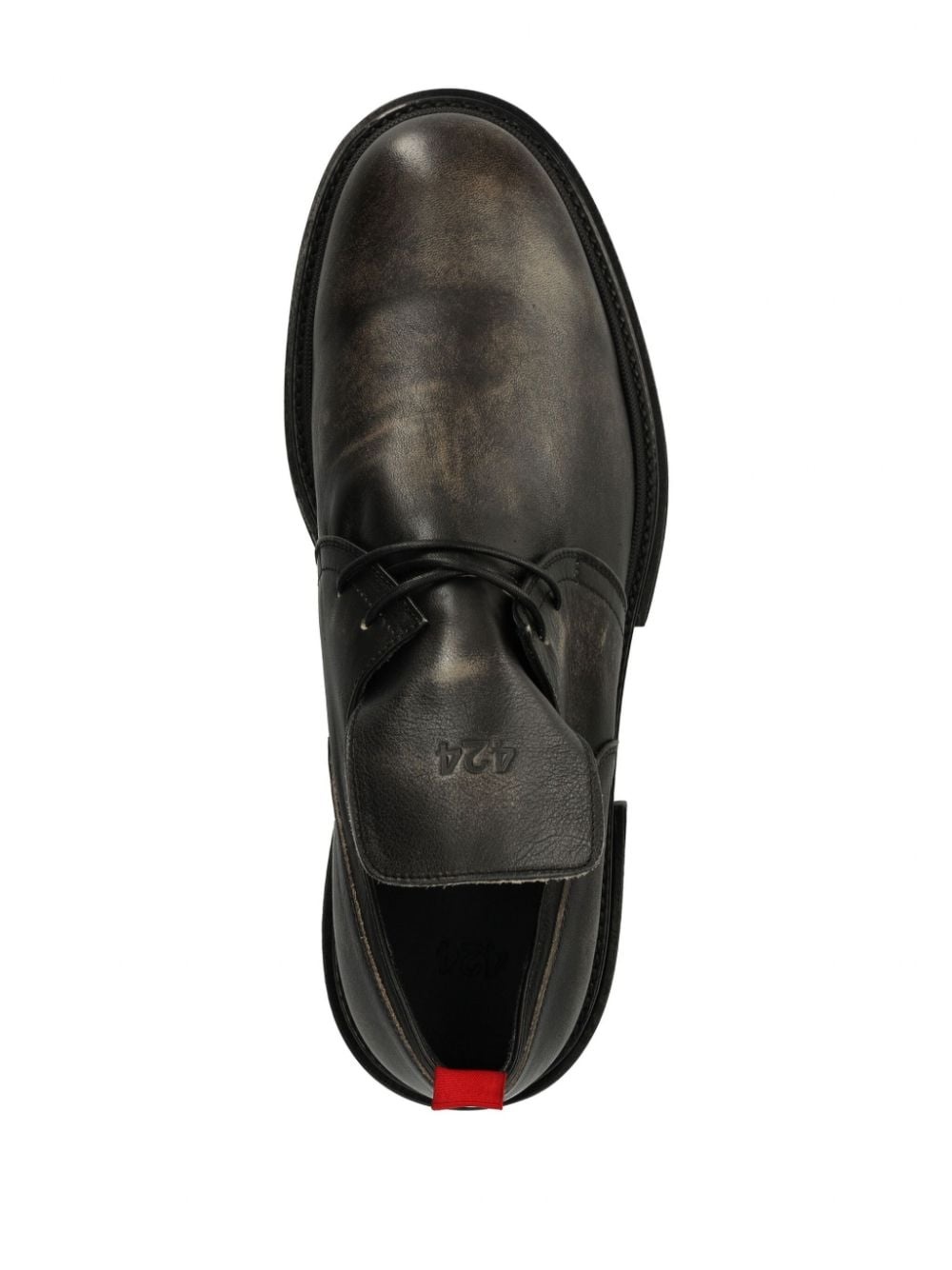 leather derby shoes - 4