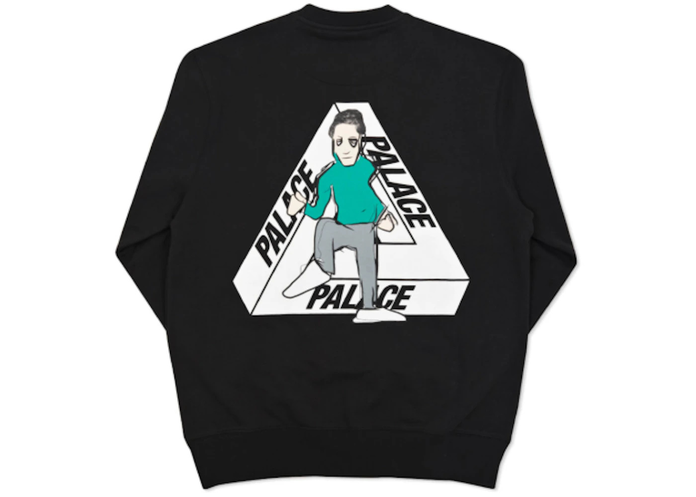 Palace Jkr Crew Black/white/grey/green - 2