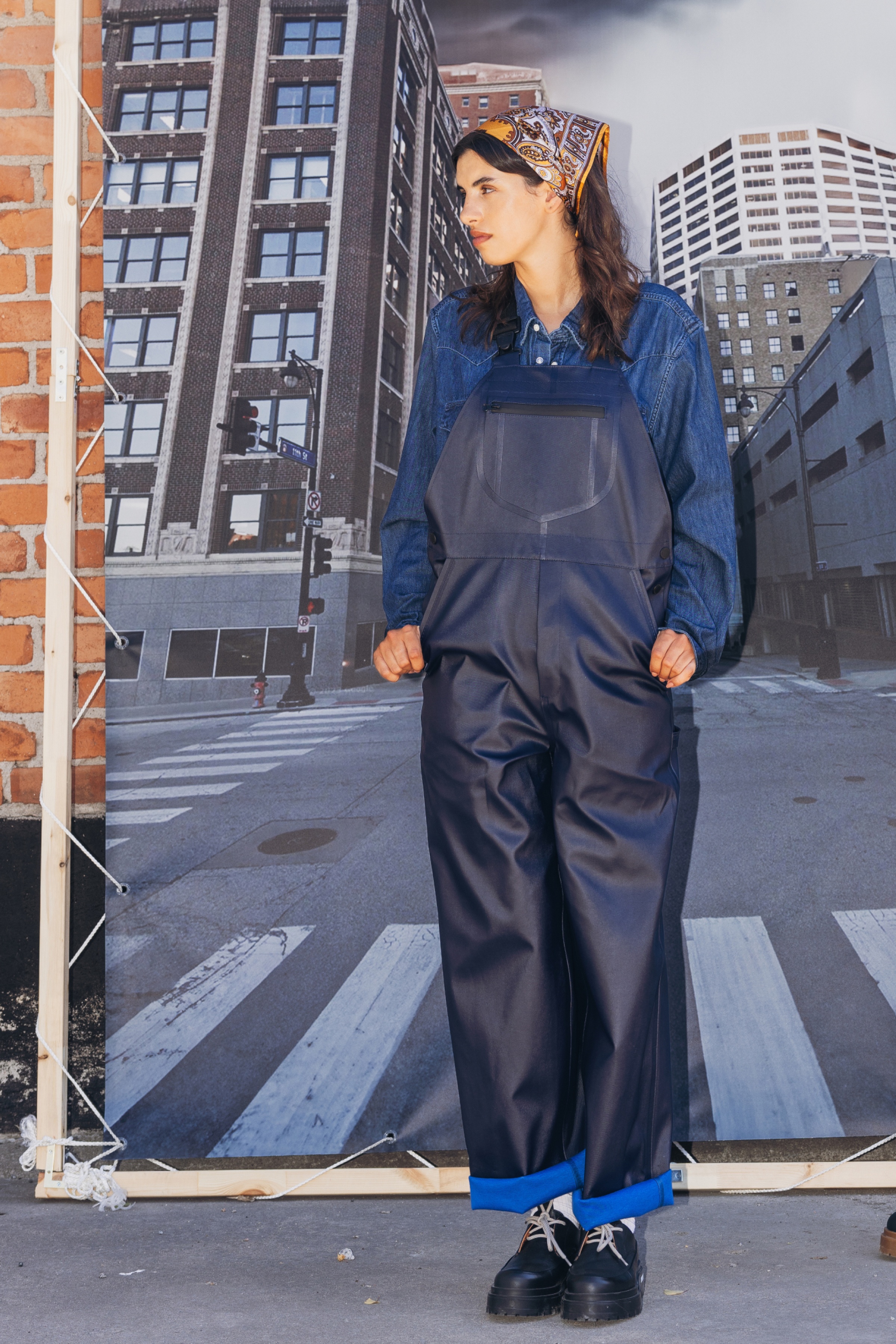Unisex Lee® x STUTTERHEIM Bib Overall Aviator Navy - 2