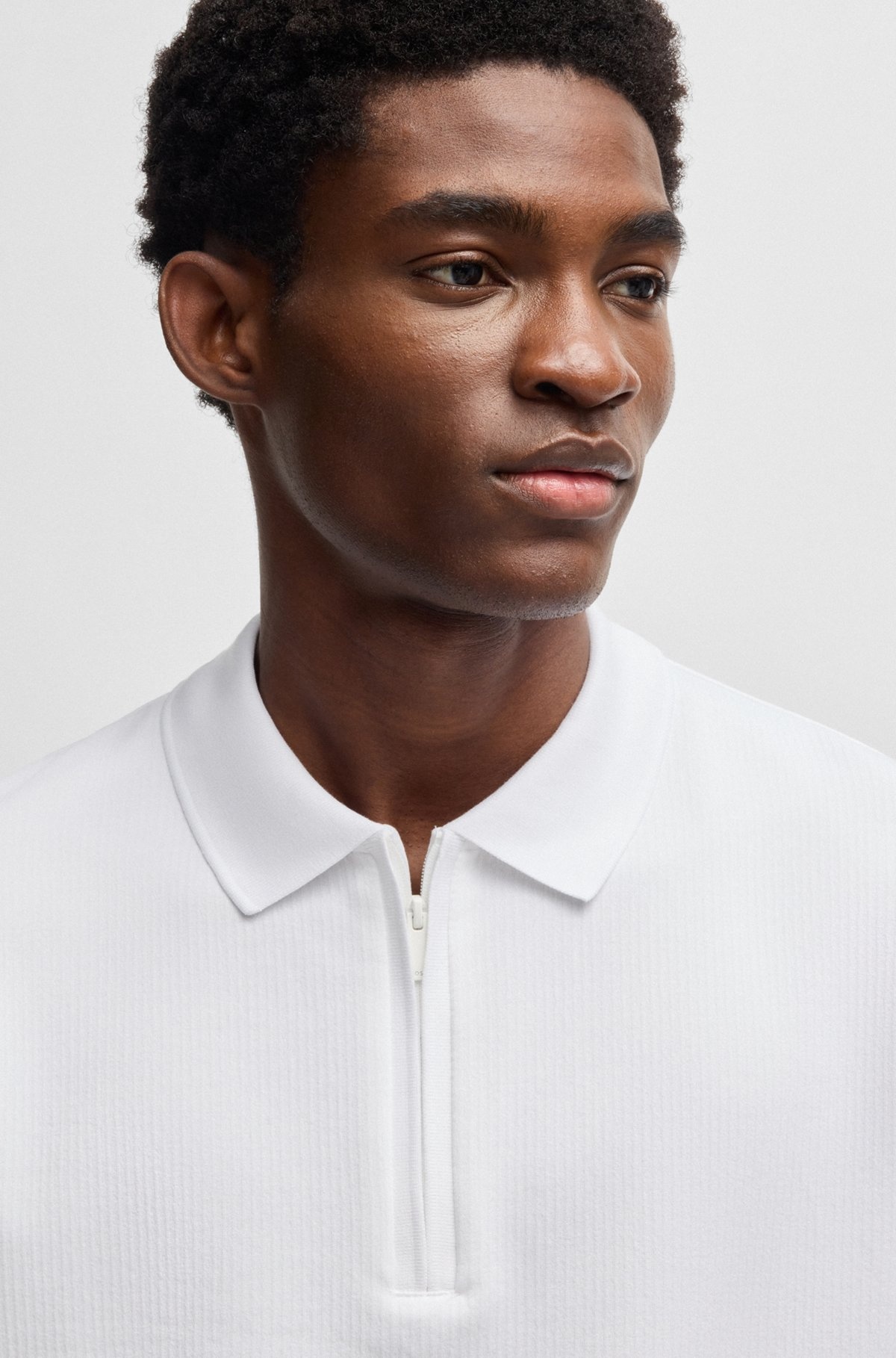POLO SHIRT WITH SEERSUCKER STRUCTURE - 3