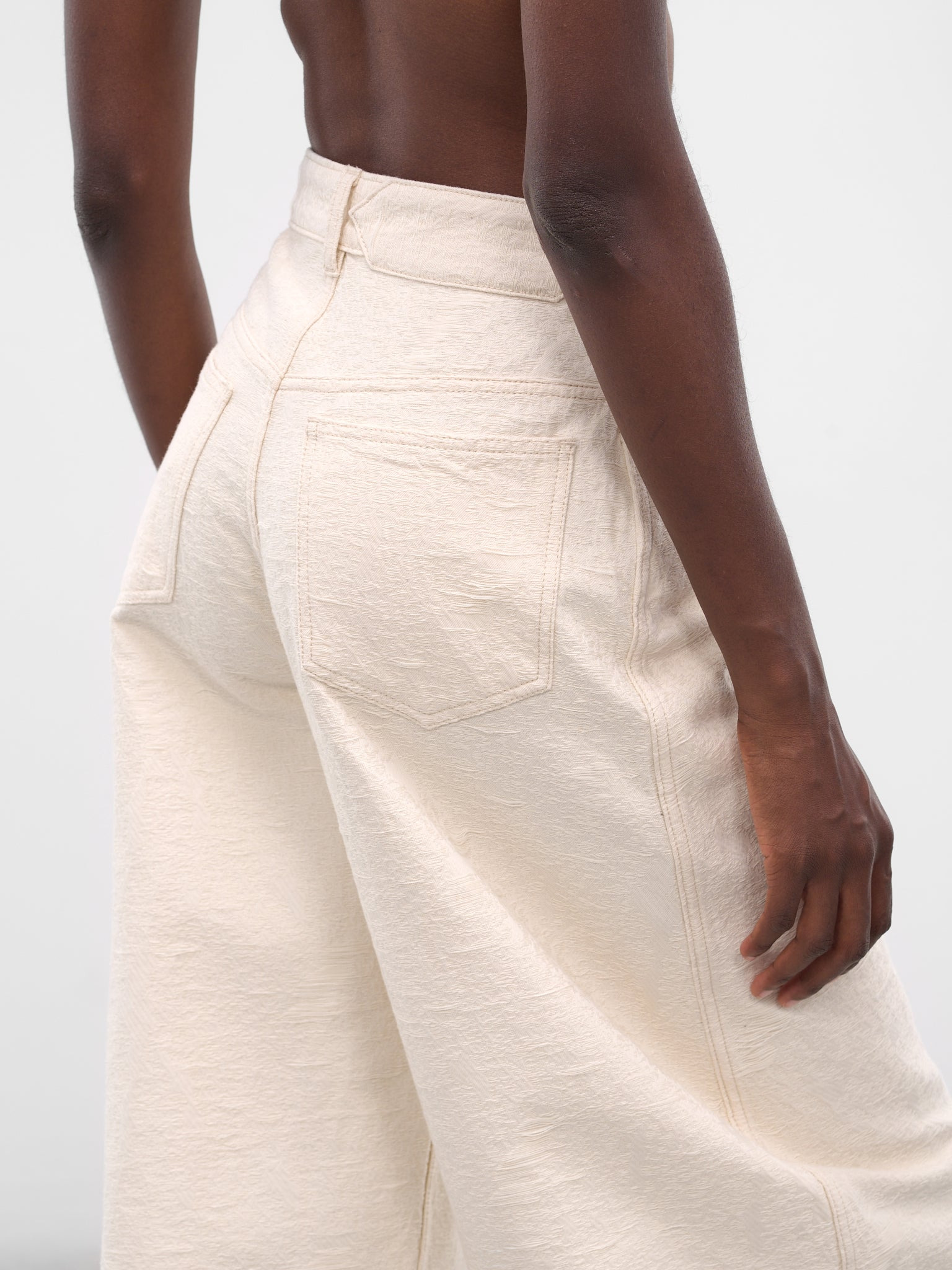 White Ovalo Denim Jeans - 4