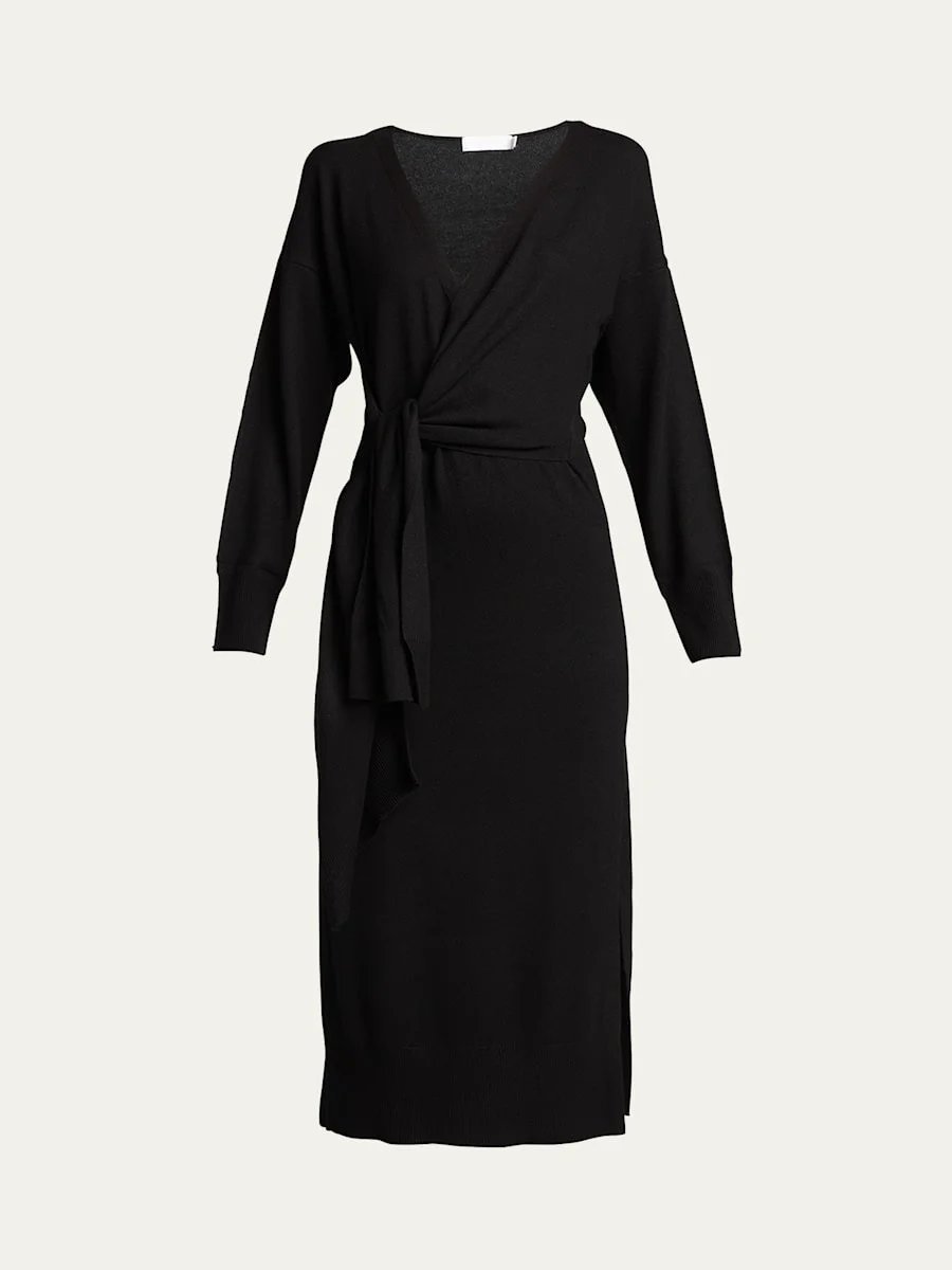 Skyla Loungewear Knit Wrap Dress - 1