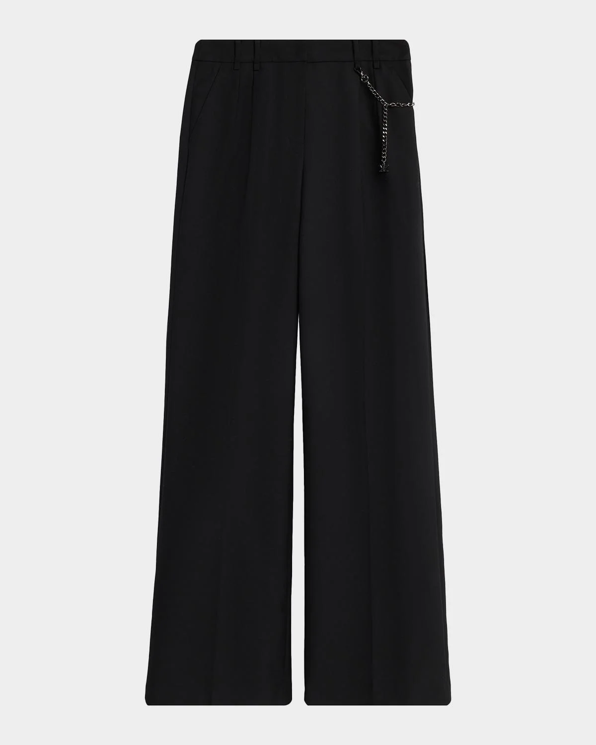 Steven Pleated Wide-Leg Pants - 1
