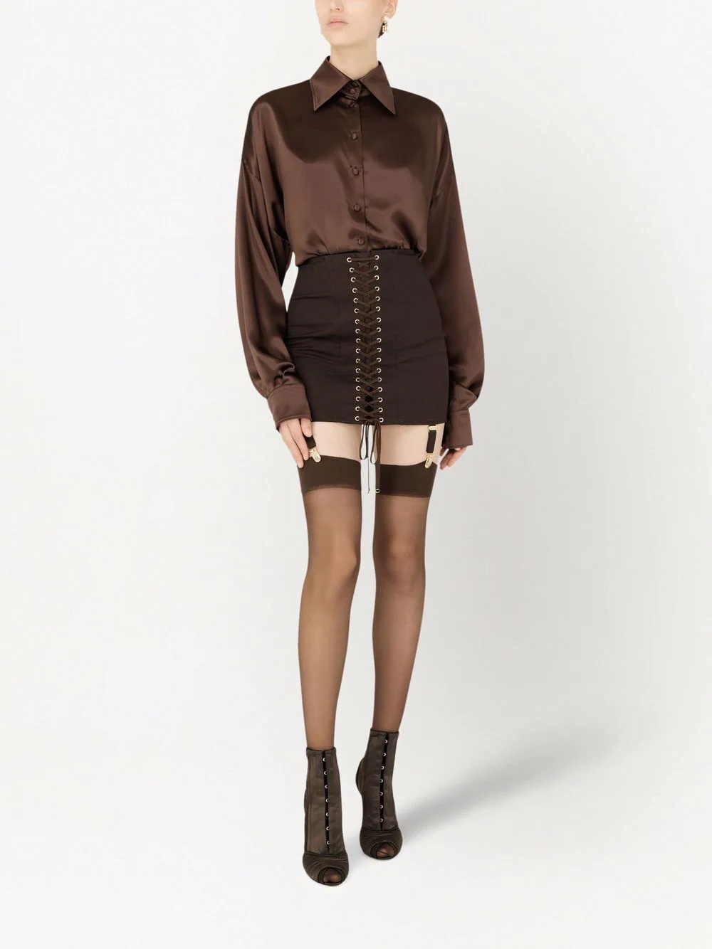 oversized silk shirt - 2