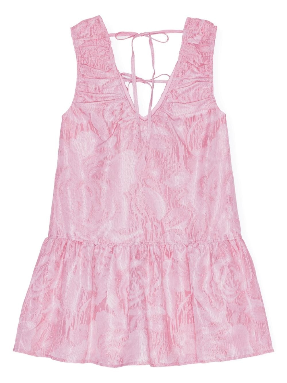 patterned sleeveless dress - 6