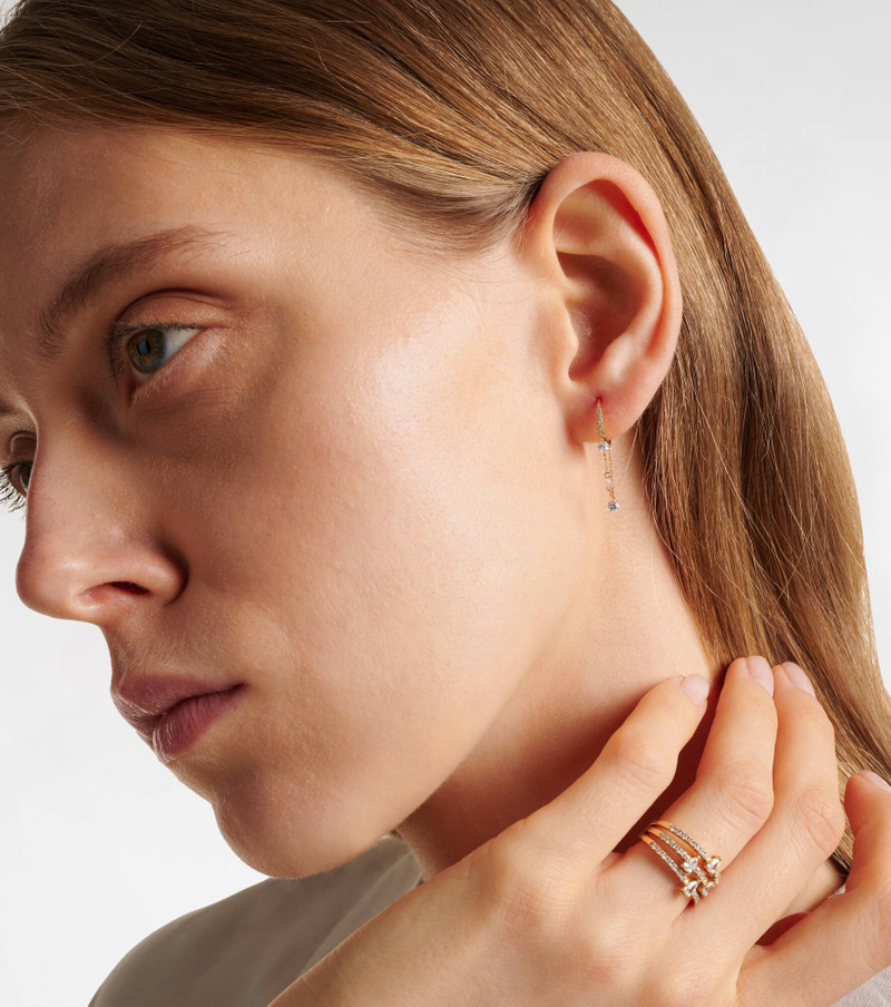PERSÉE Danaé 18kt gold single earring with diamonds outlook