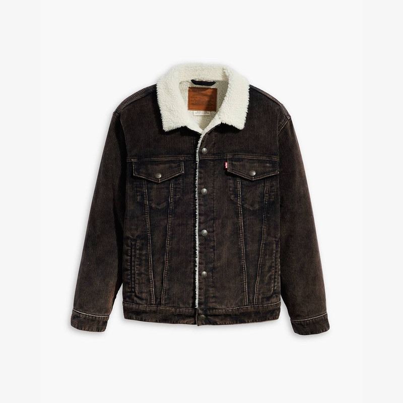 RELAXED FIT CORDUROY SHERPA TRUCKER JACKET 1