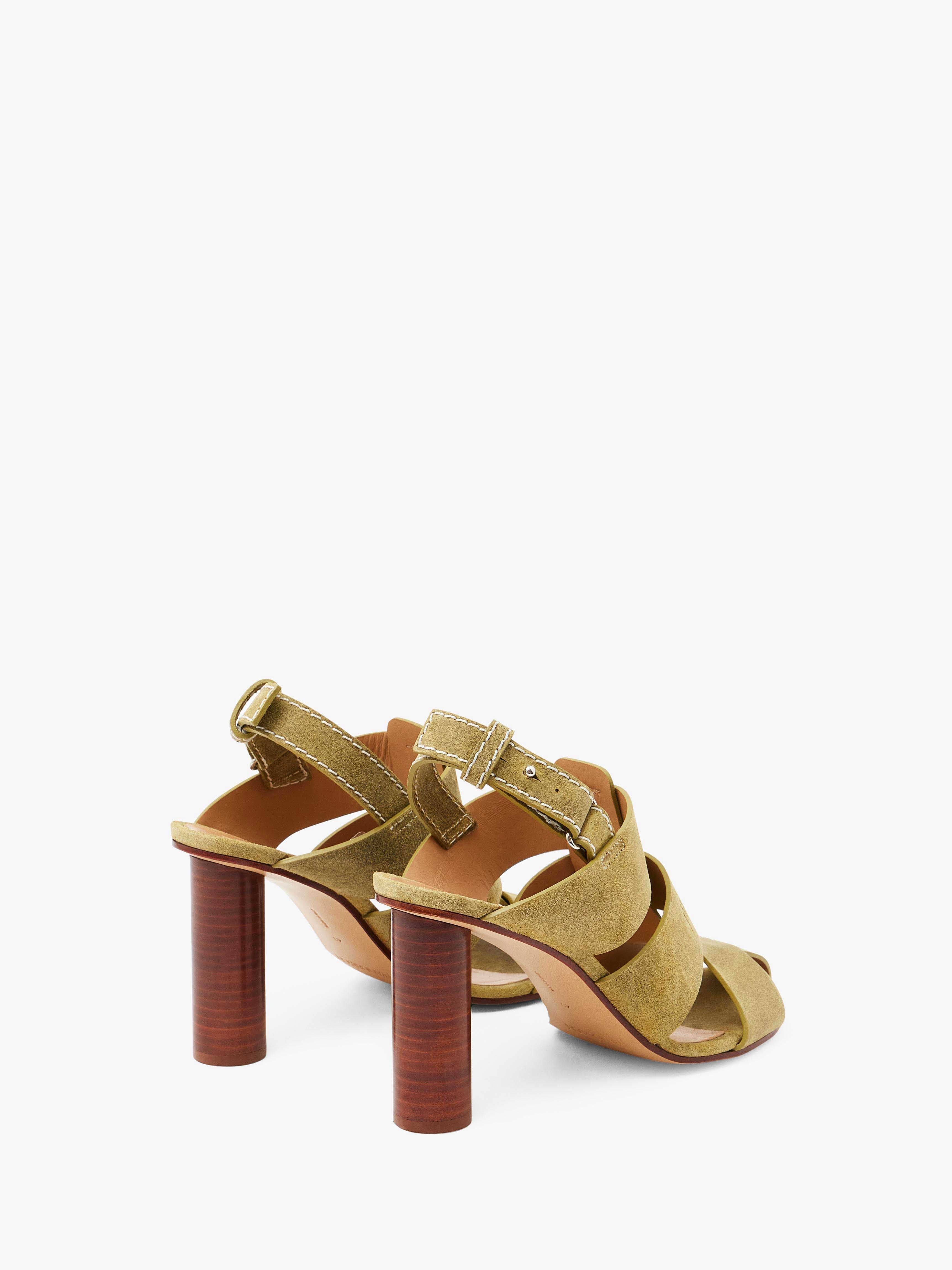 SUEDE HEELED FISHERMAN SANDALS - 3