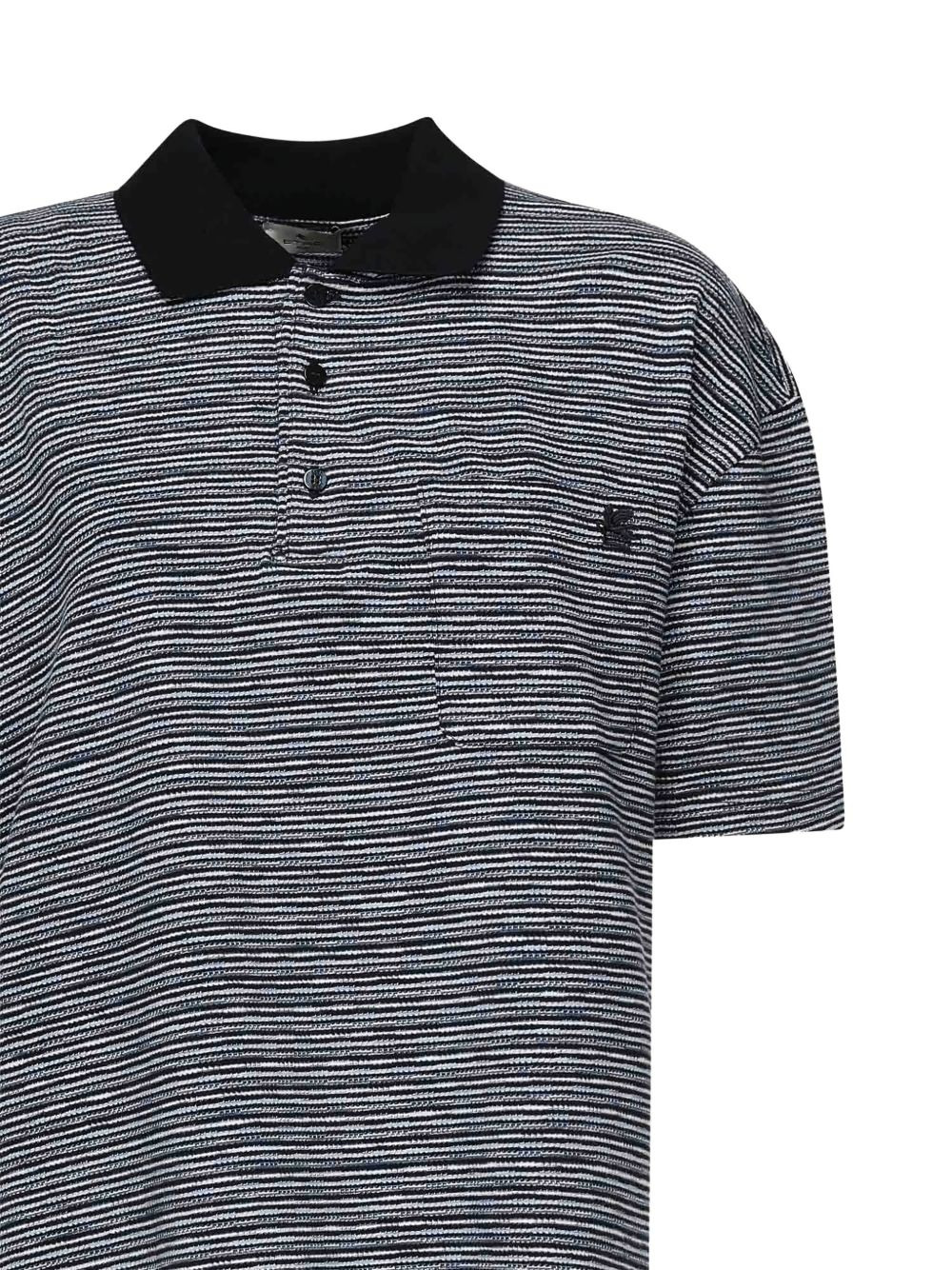 striped pocket polo shirt - 3