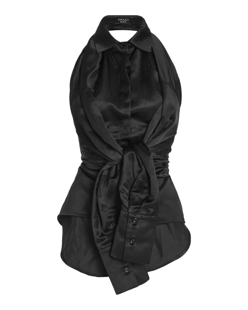 DECONSTRUCTED HALTER NECK SHIRT 1