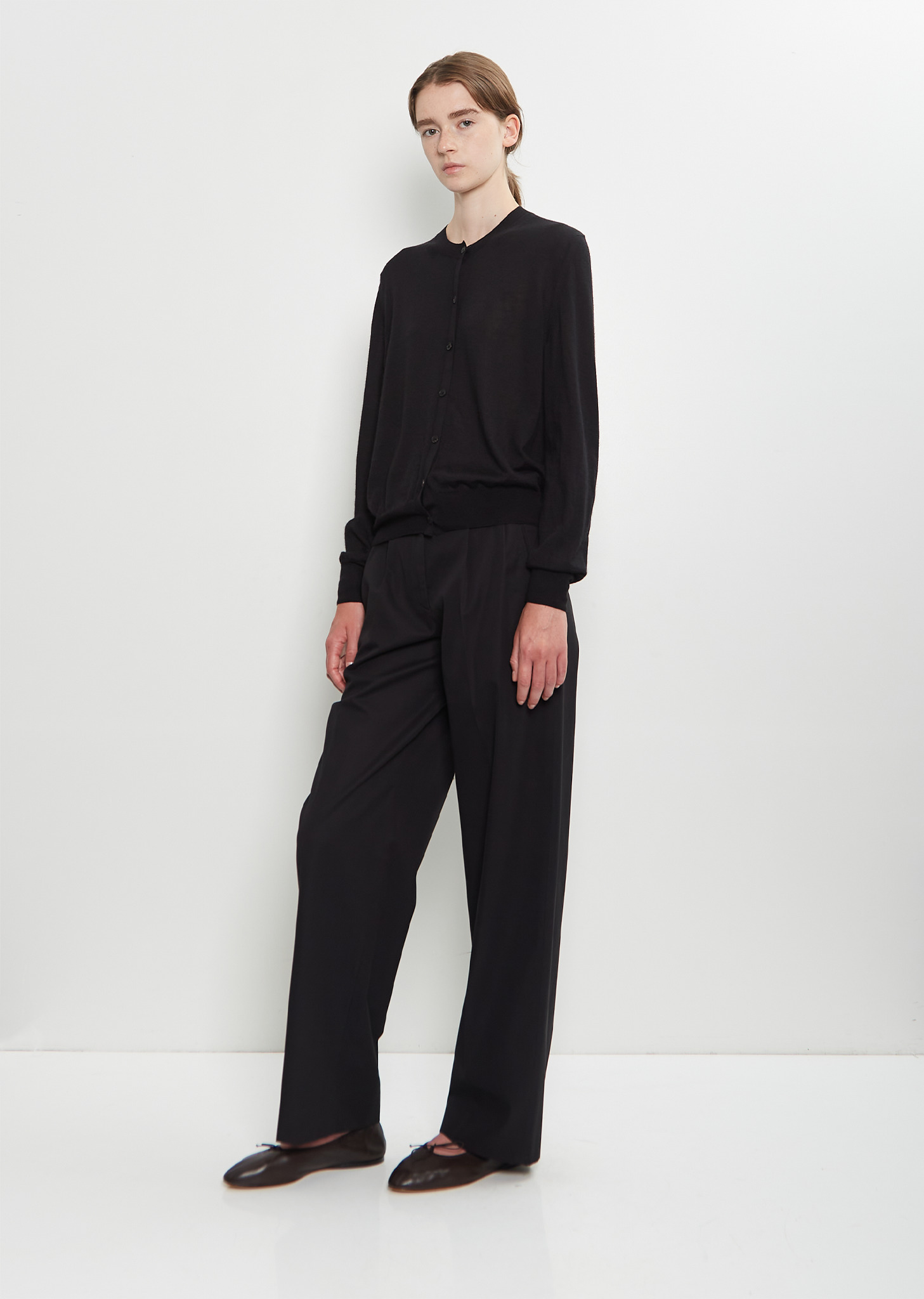 Battersea Cashmere Cardigan — Black - 4