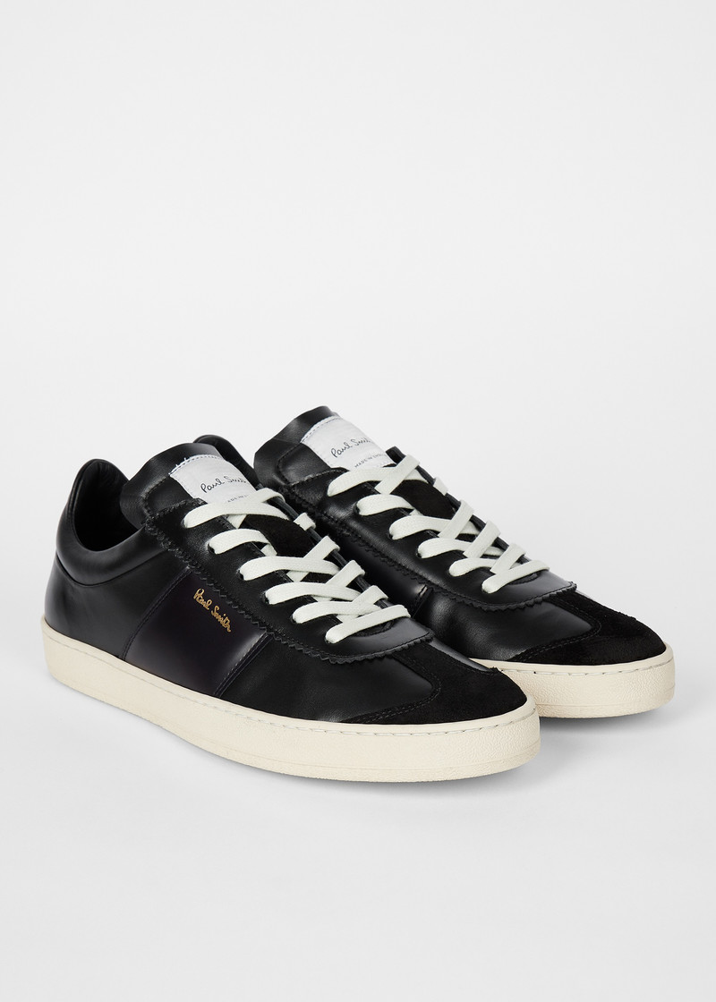 Paul Smith Black Leather 'Foley' Trainers outlook