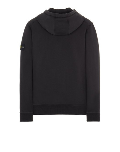 Stone Island 64151 GARMENT-DYED_COTTON FLEECE  BLACK outlook