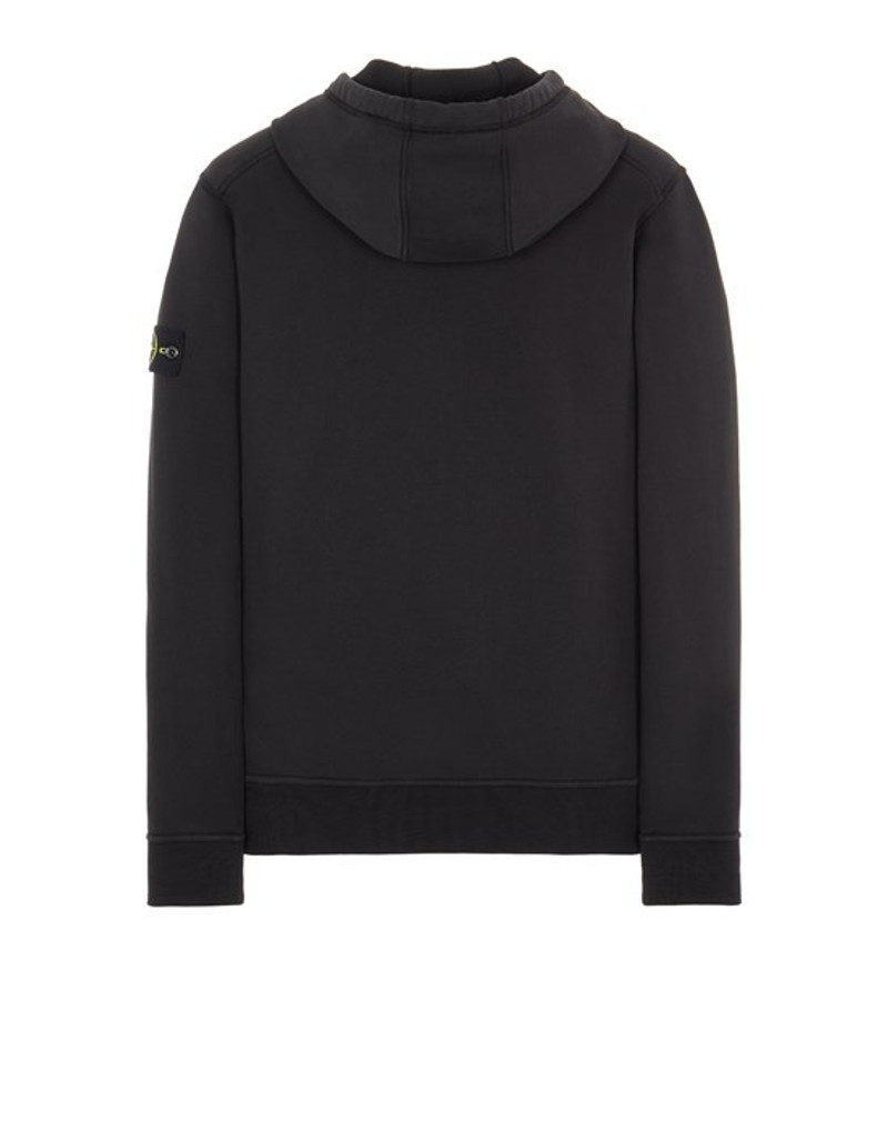 Stone Island 64151 GARMENT-DYED_COTTON FLEECE  BLACK outlook