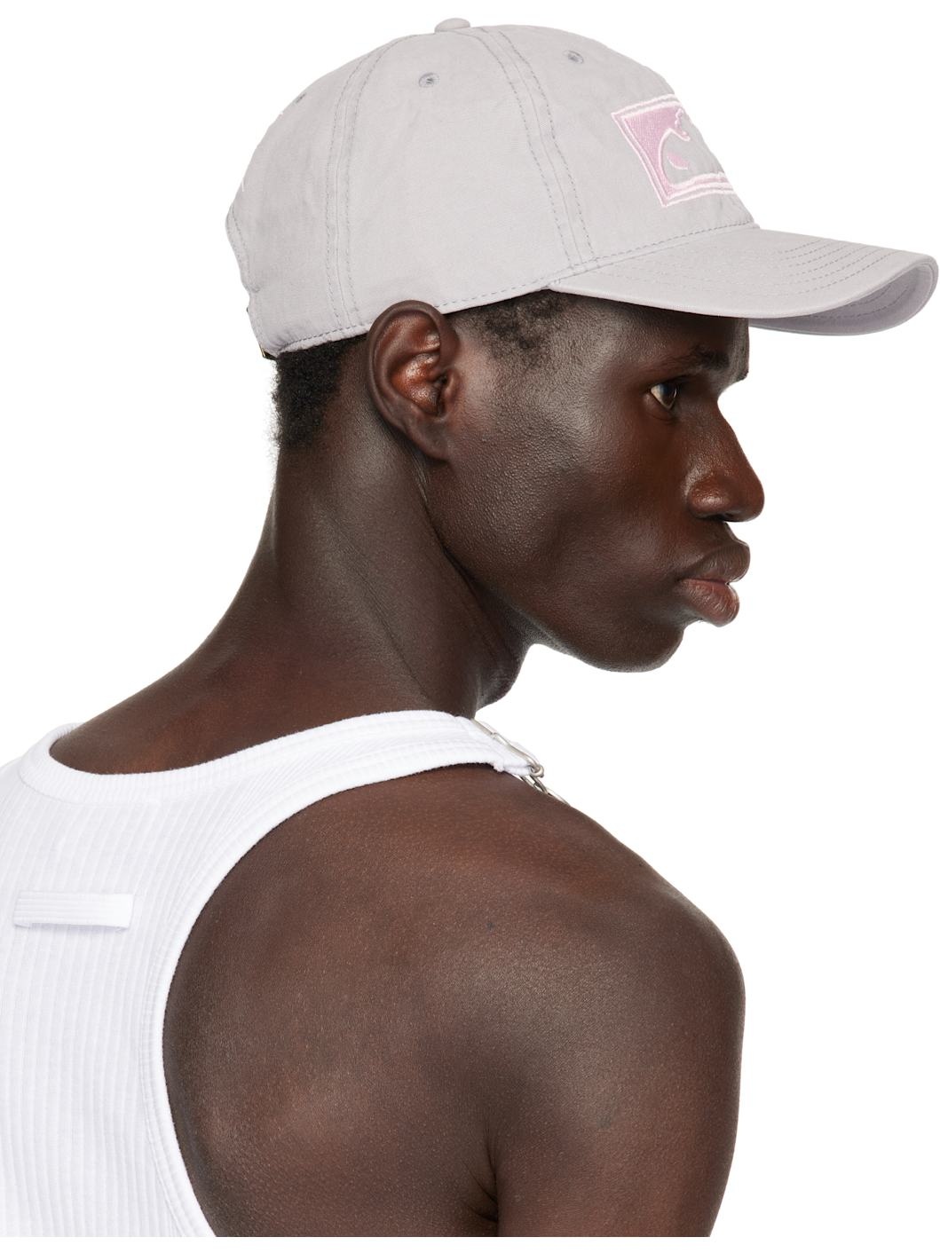 Gray & Pink 'Otto' Cap - 3