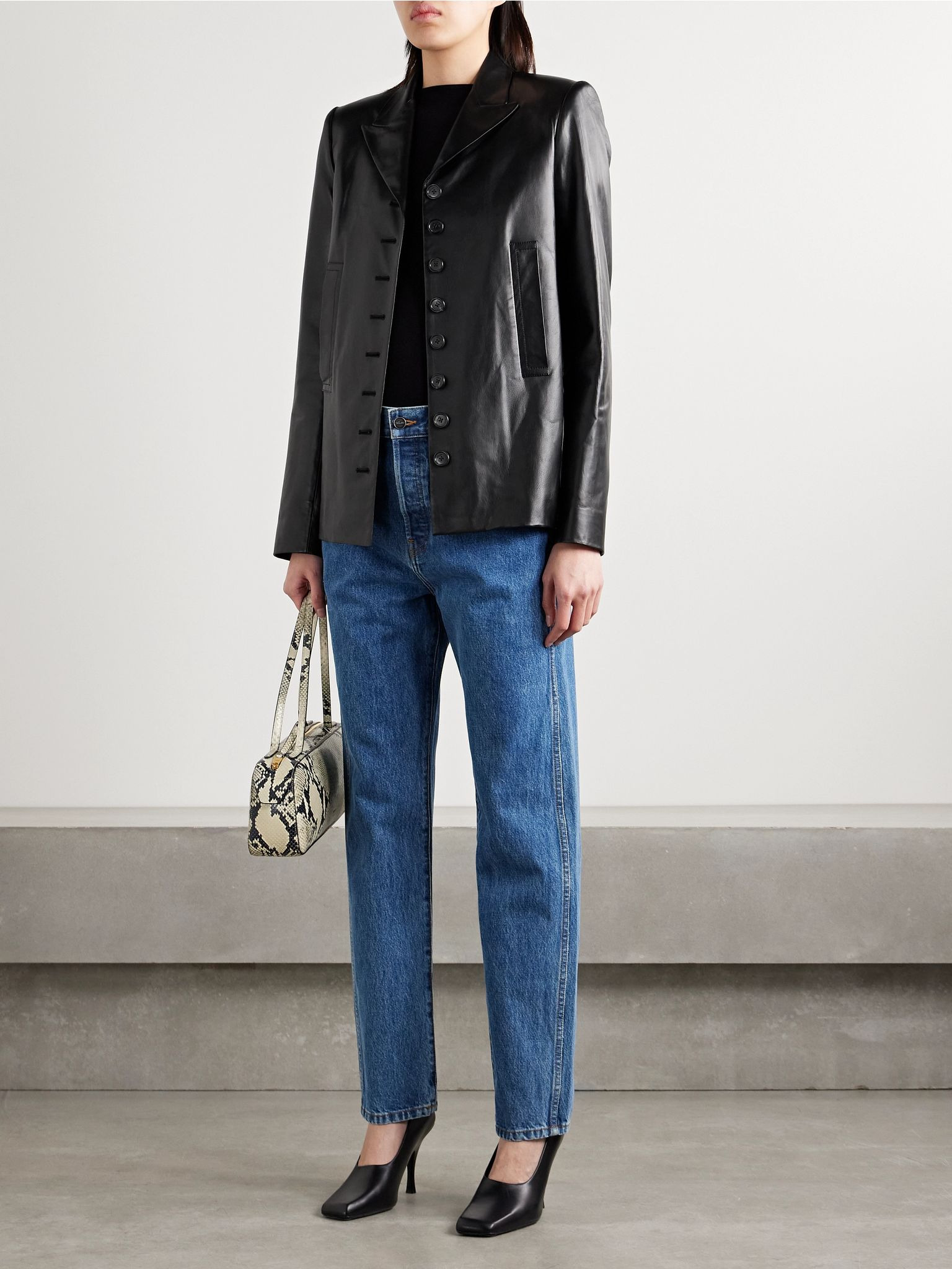 Saraphina leather jacket Black - 2