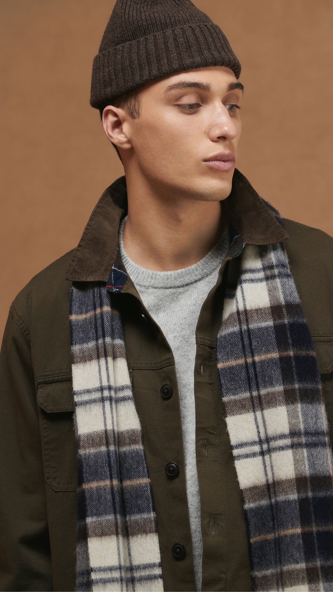 Barbour Wool Cashmere Tartan Scarf - 2