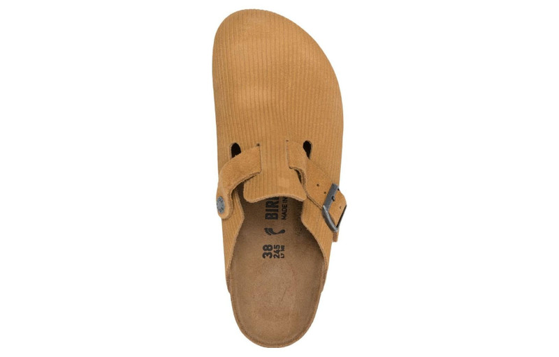 Birkenstock Boston Suede Embossed Narrow Fit 'Butterscotch Brown' 1025668 3