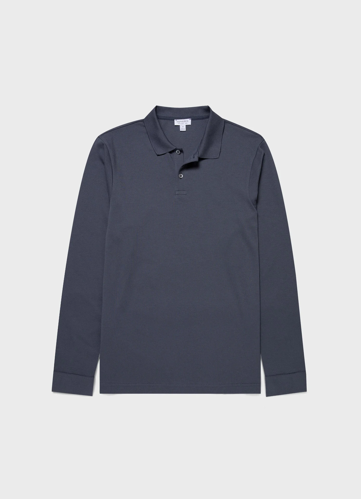 Long Sleeve Piqué Polo Shirt - 1