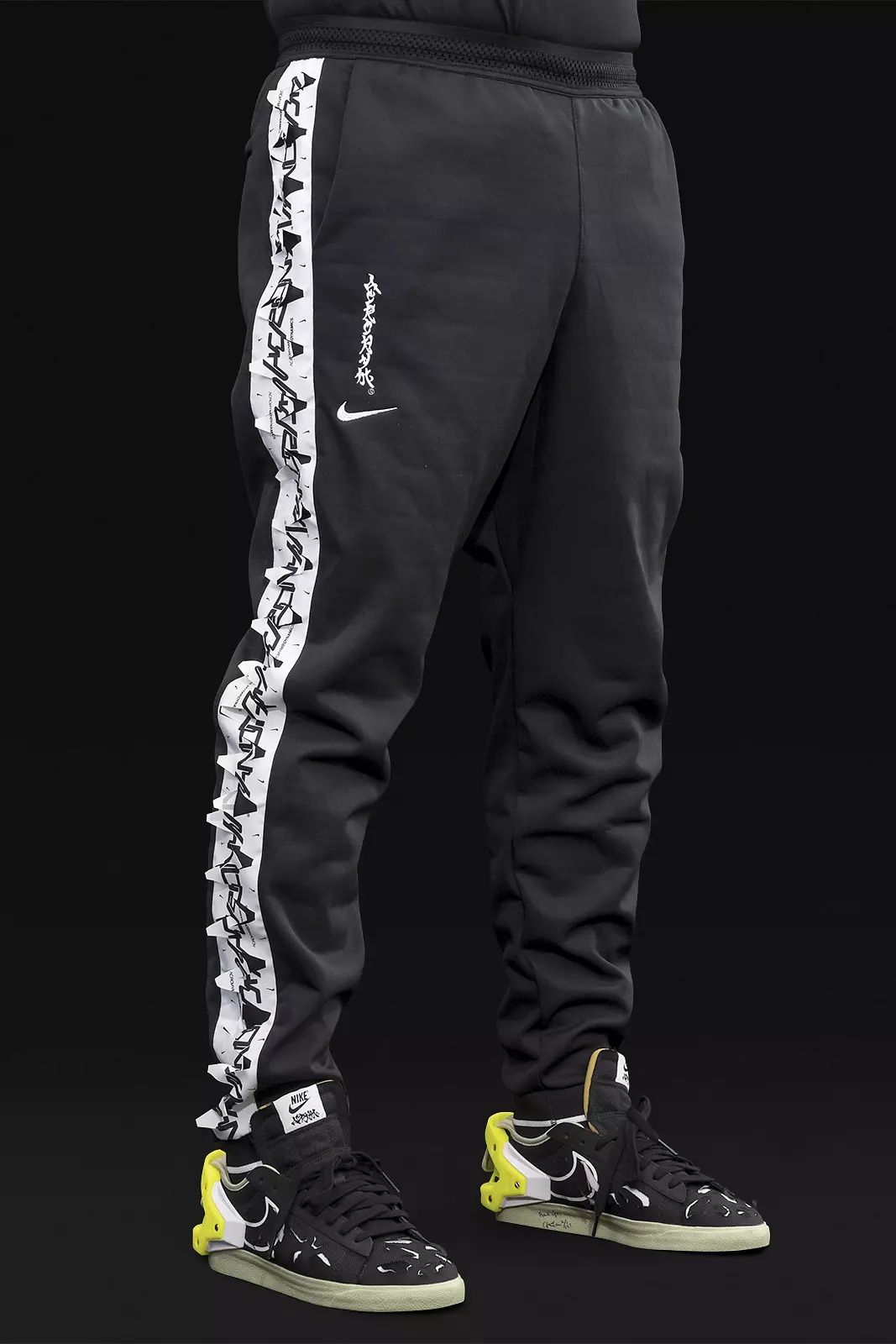 GGG-P1-010 Nike® Acronym® Track Pant Knit BLACK/BLACK - 3