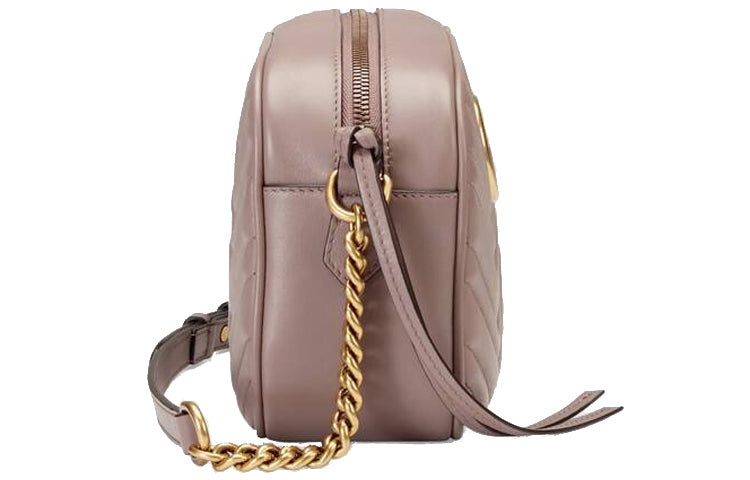 (WMNS) Gucci GG Marmont Small Matelasse Shoulder Bag 'Dusty Pink' 447632-DTD1T-5729 - 4