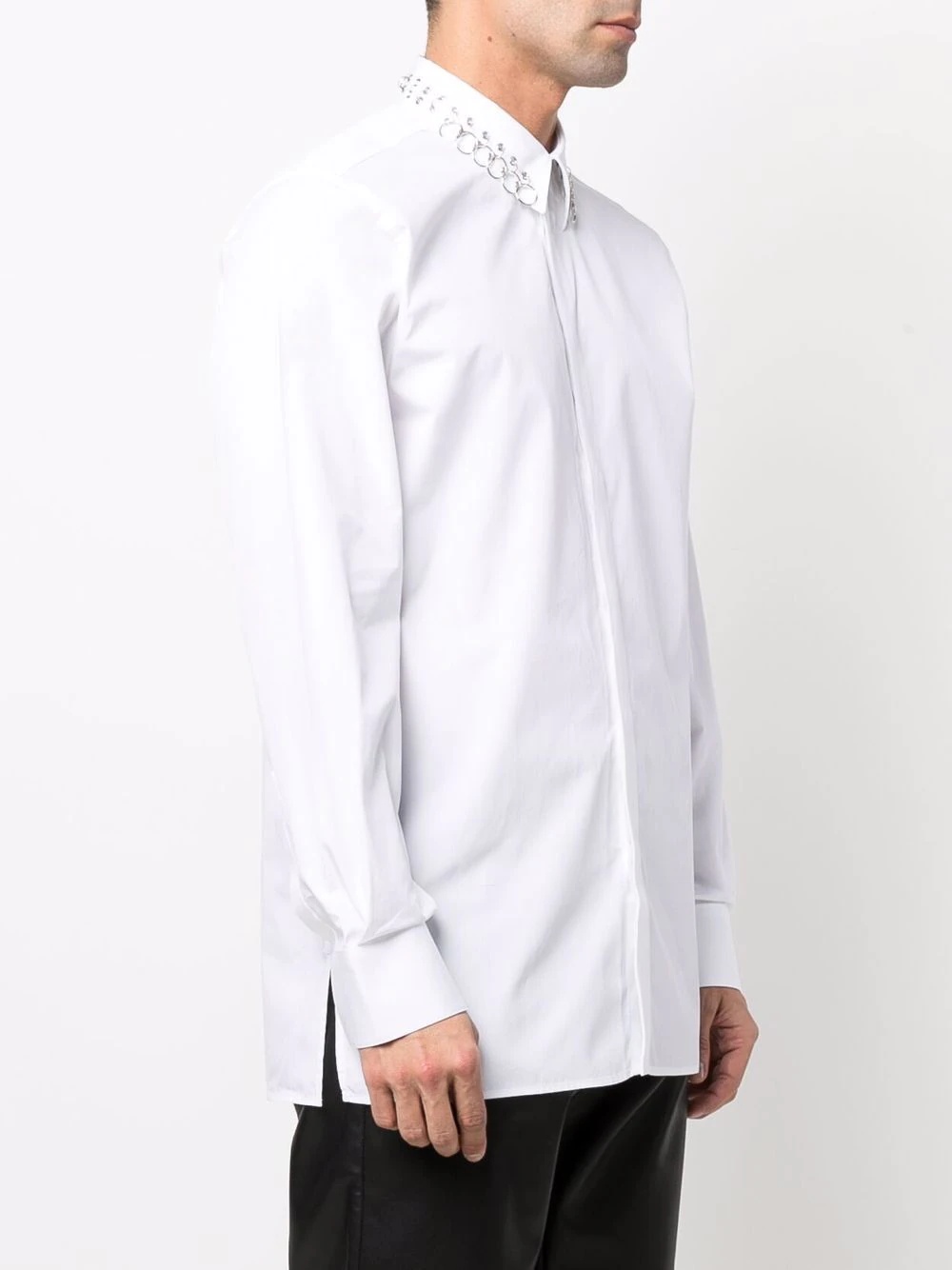 4G collar cotton shirt - 3