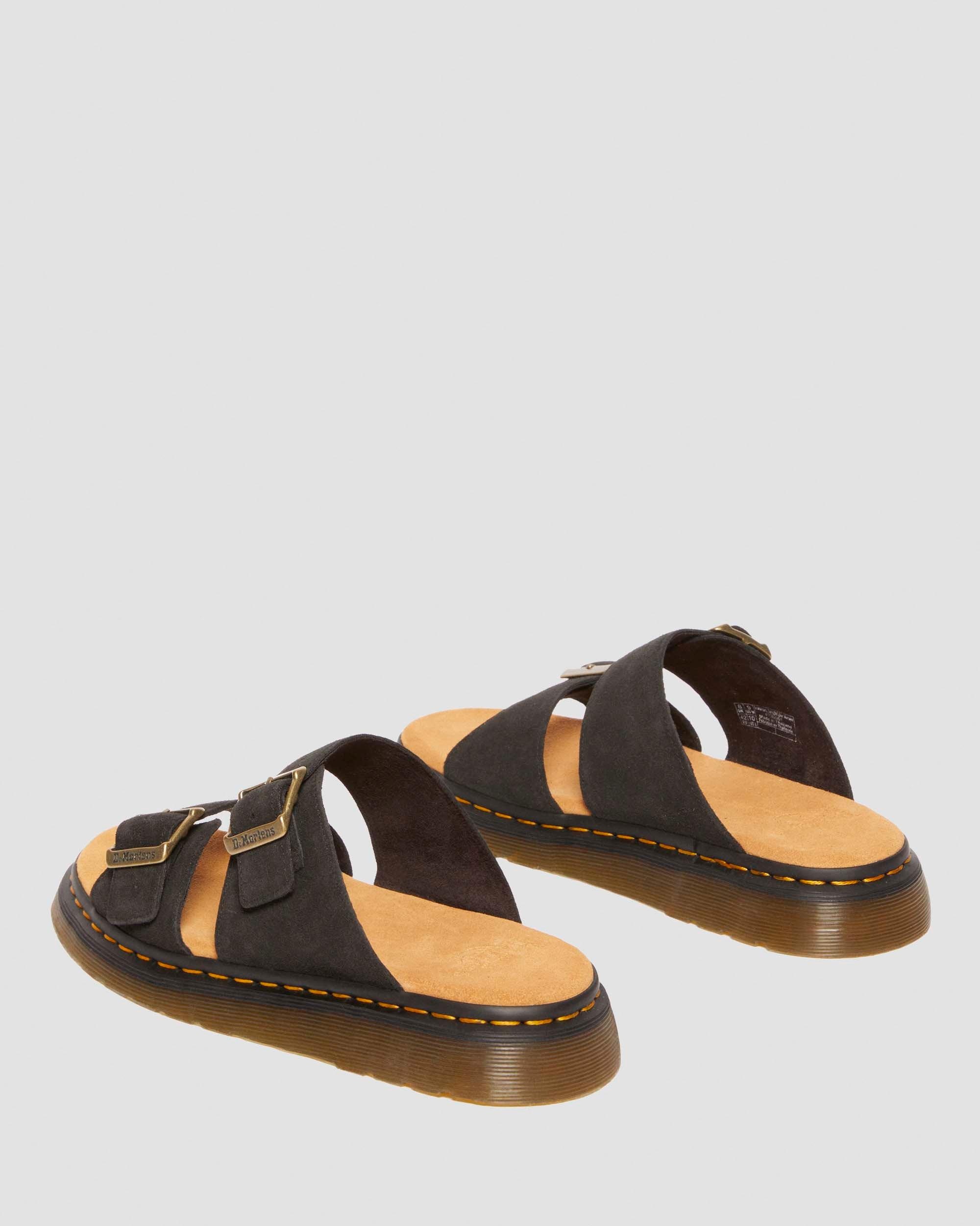 Josef Suede Slide Sandals - 9
