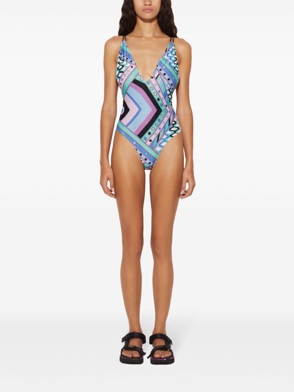 Vivara-print swimsuit - 3