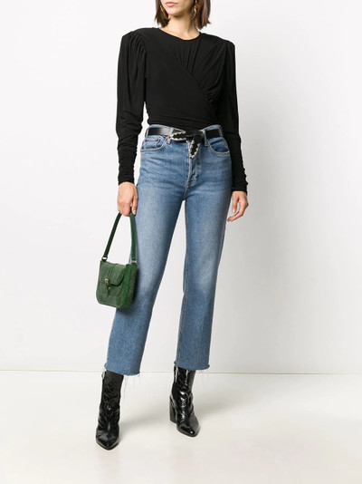 Isabel Marant draped long-sleeve top outlook