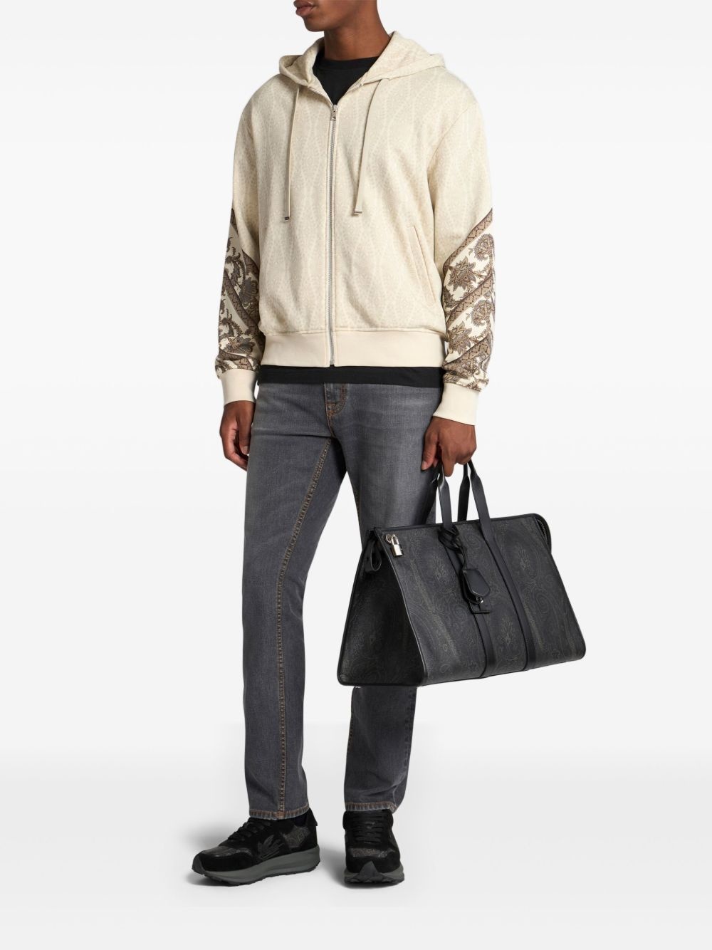 paisley-print hoodie - 2
