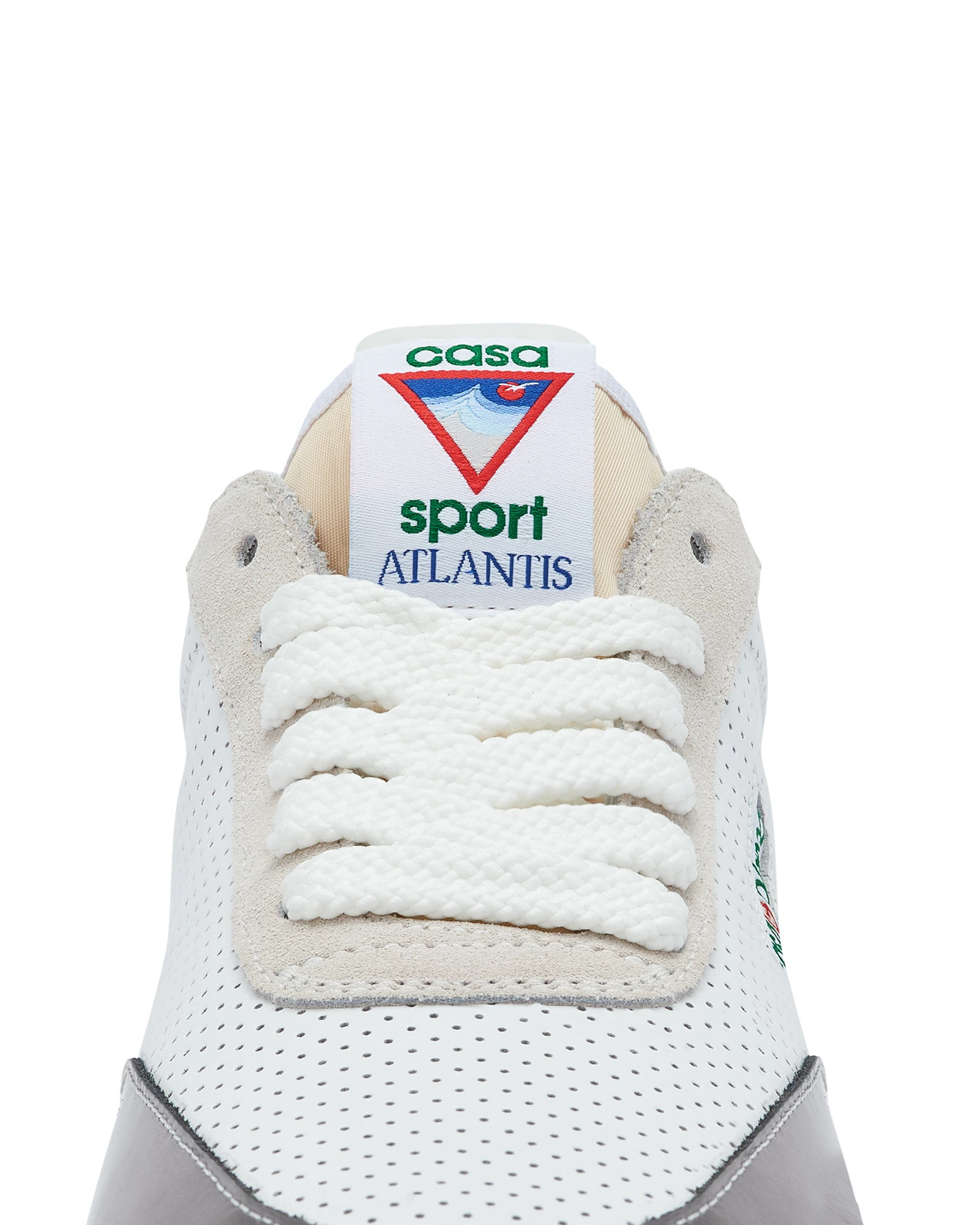Womens Atlantis White & Chrome Sneaker | Casablanca Paris - 12