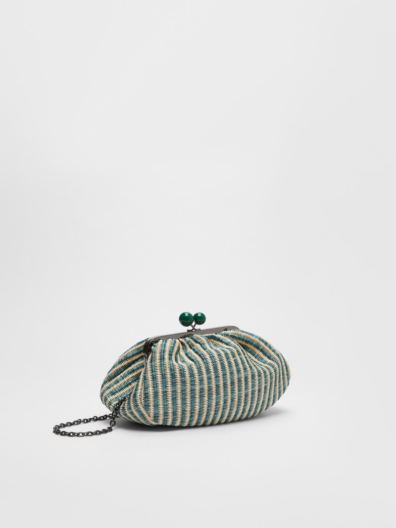 Max Mara CAPUA Striped raffia Pasticcino Bag outlook