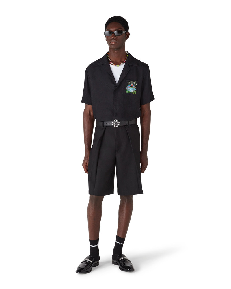 CASABLANCA Volcano Short Sleeve Jacquard Classic Shirt outlook