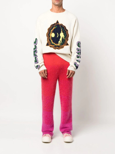 The Elder Statesman Peace Unity cashmere jumper outlook