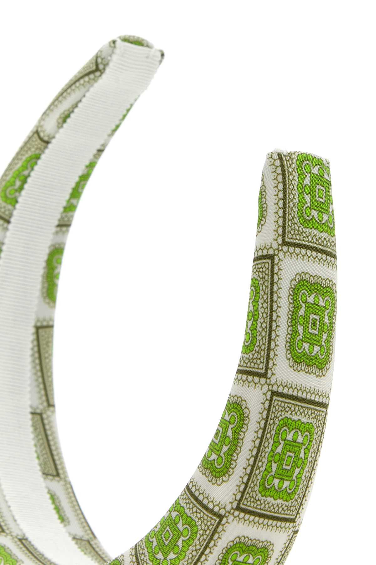 Prada Women Printed Twill Headband - 3