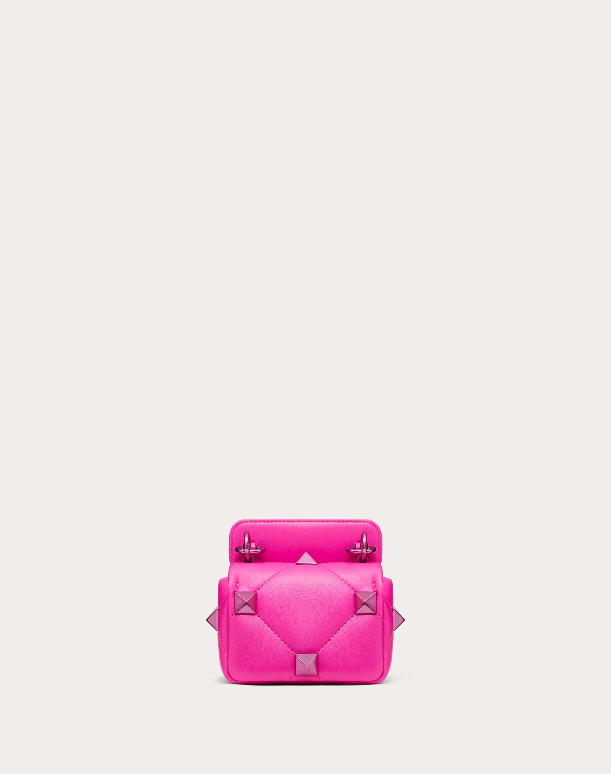 MINI ROMAN STUD THE SHOULDER BAG IN NAPPA LEATHER WITH CHAIN - 3
