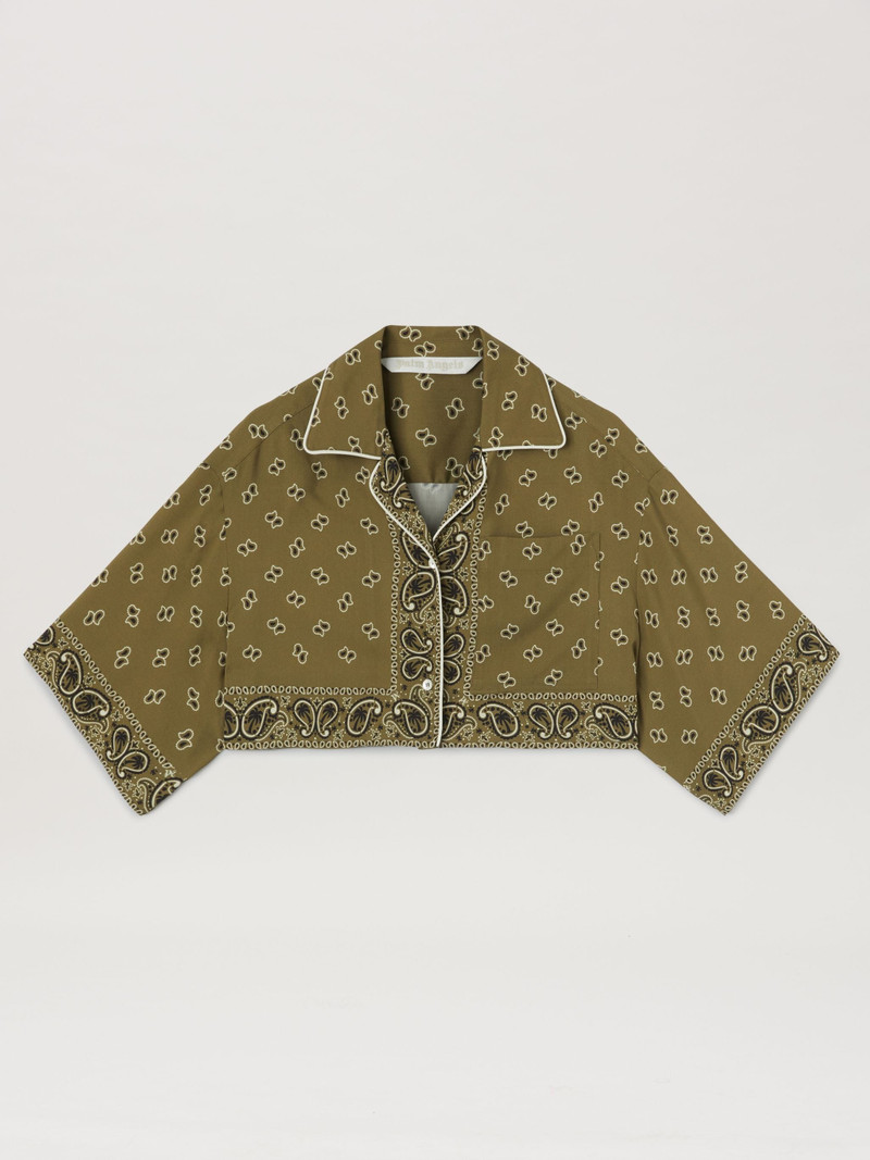 Paisley Cropped Shirt 1