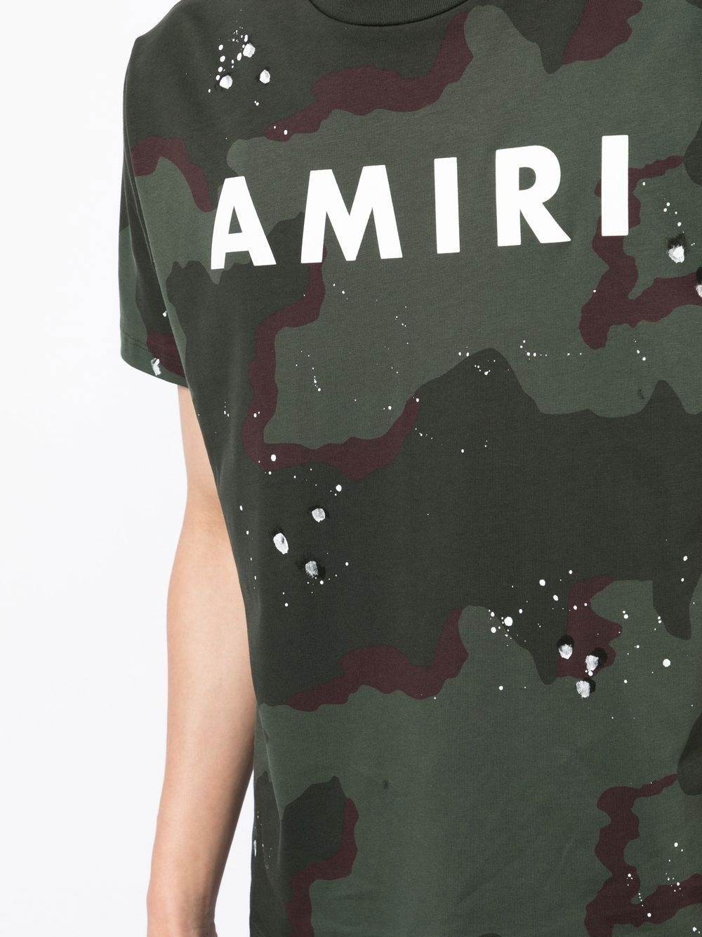 camouflage-print logo T-shirt - 5