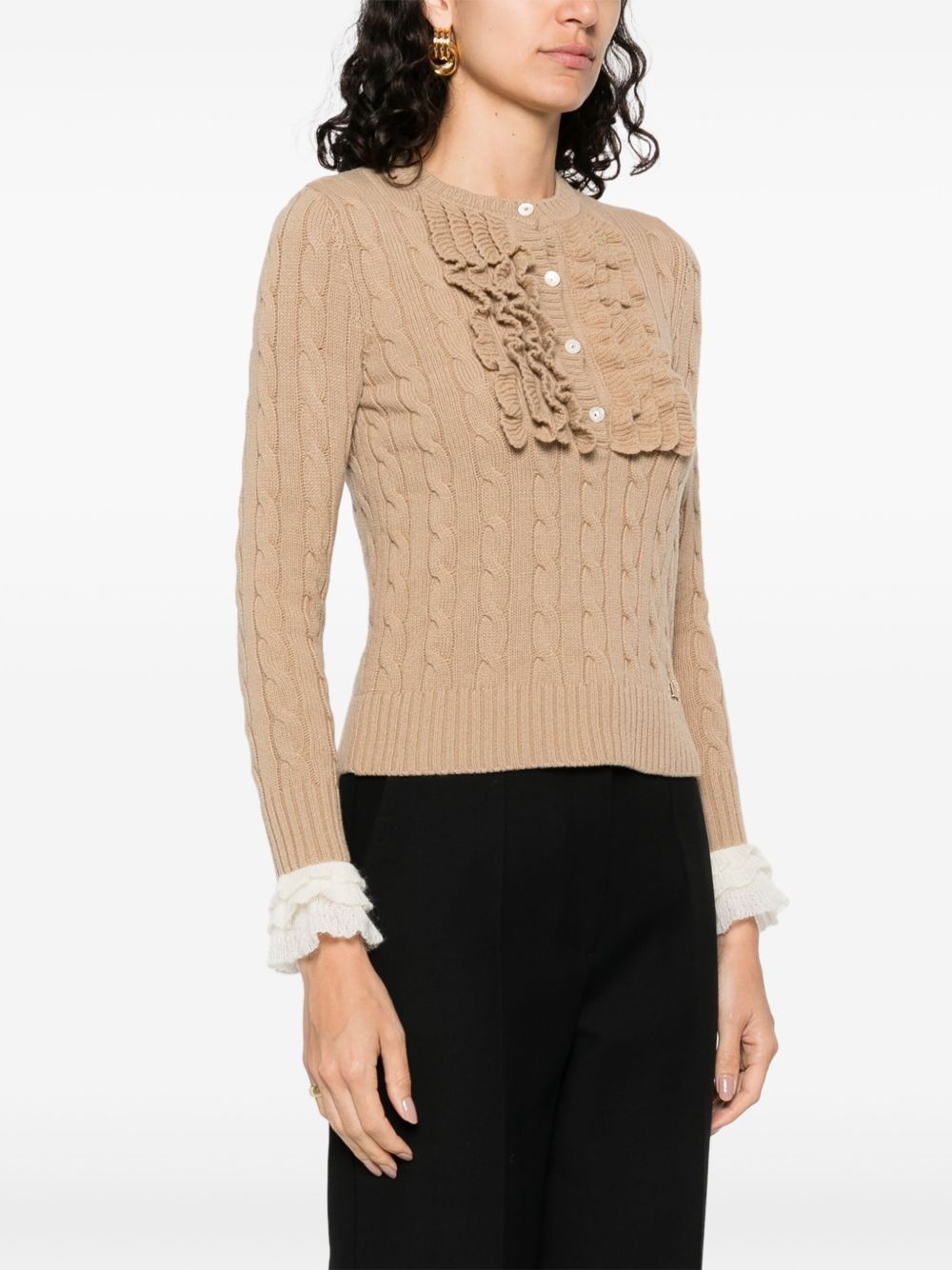 cable-knit sweater - 3