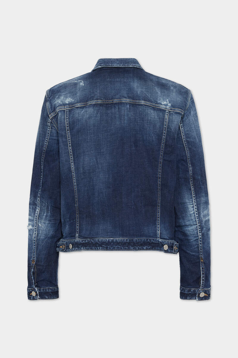 DARK MOODY BLUES DOUBLE FRONT JEAN JACKET - 2