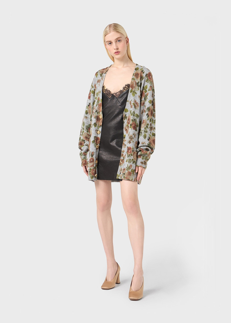 Blumarine ROSE PRINT CARDIGAN outlook