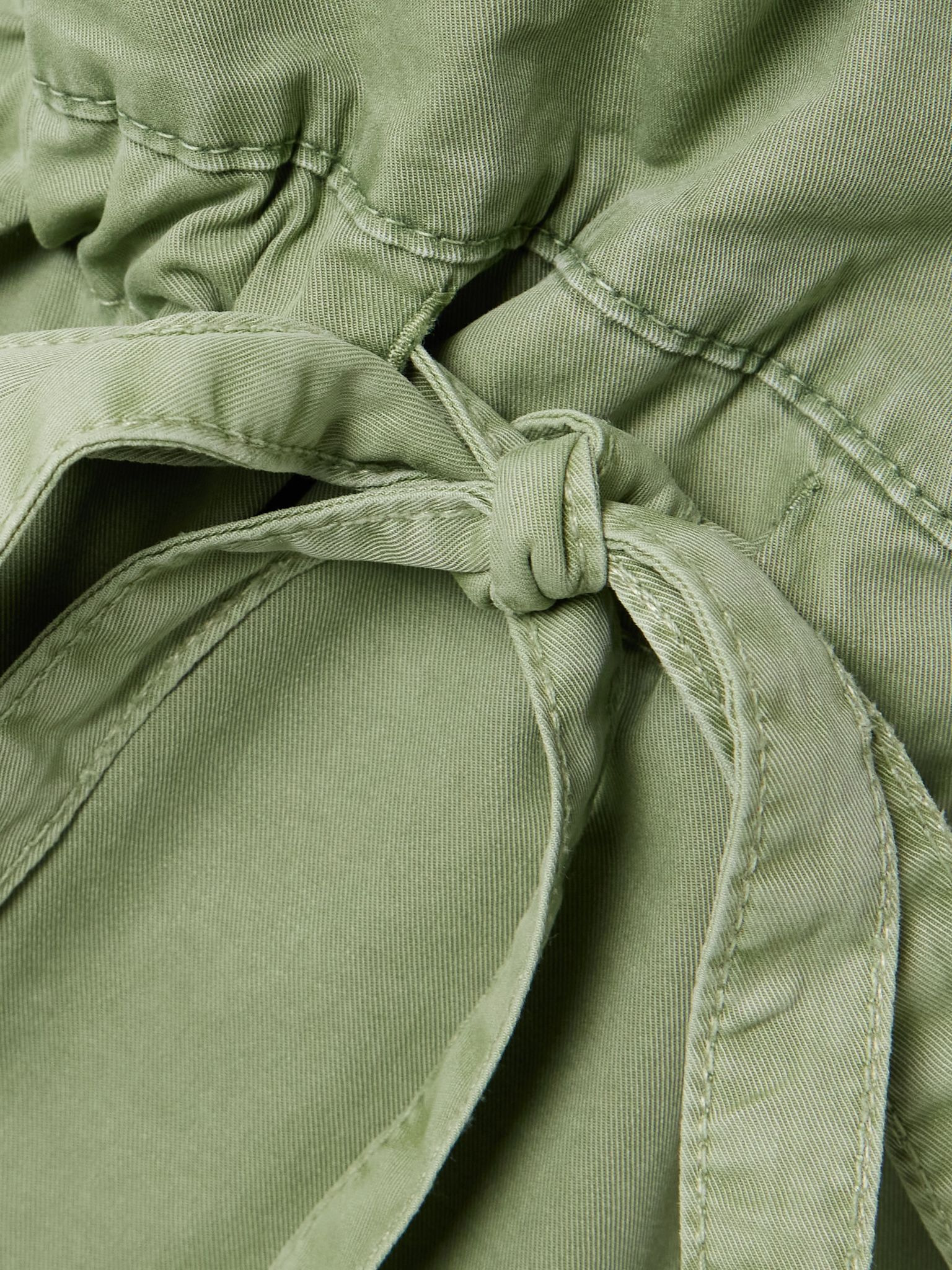 Fisherman paneled cotton-twill tapered pants Green - 4