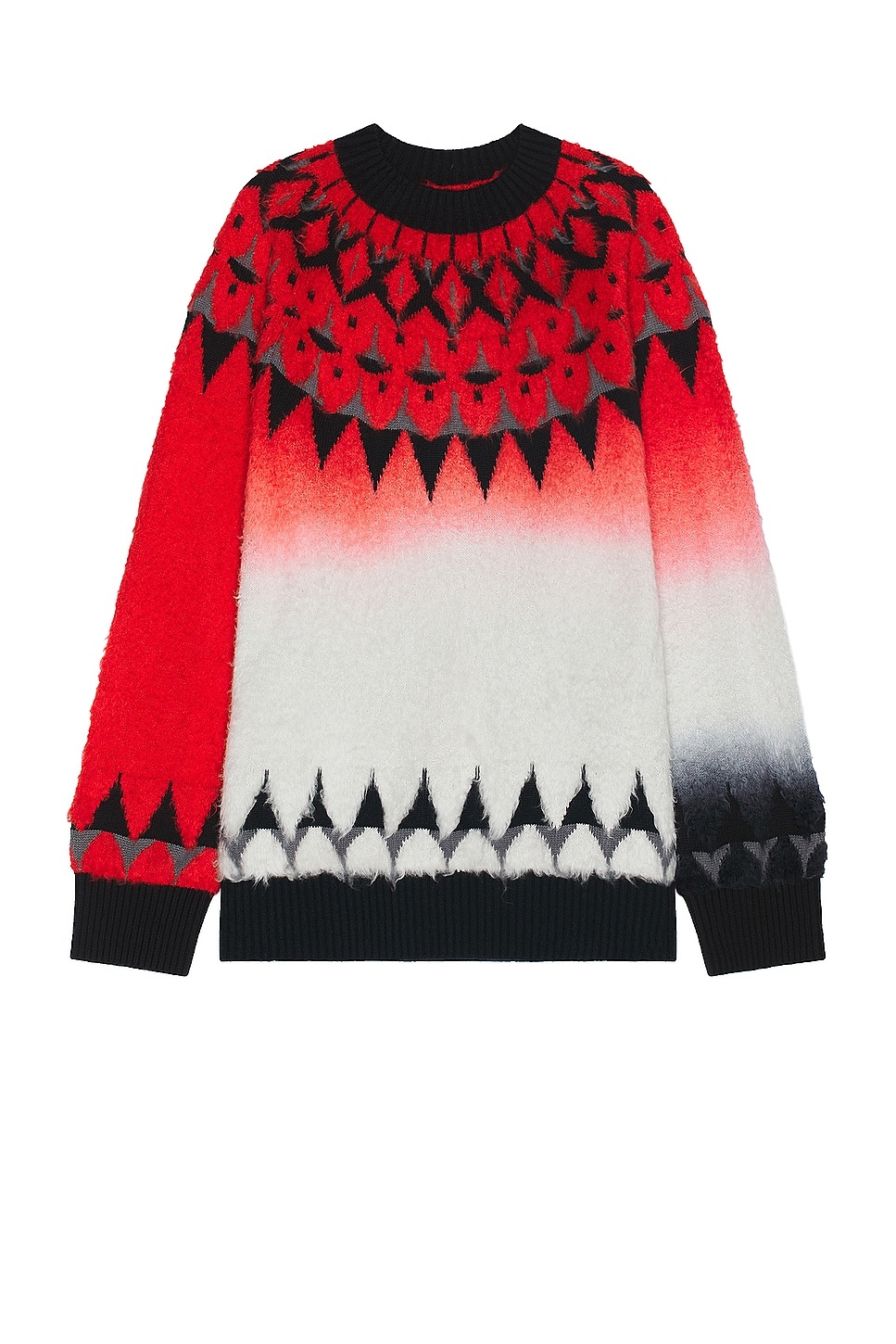 Jacquard Knit Pullover - 1
