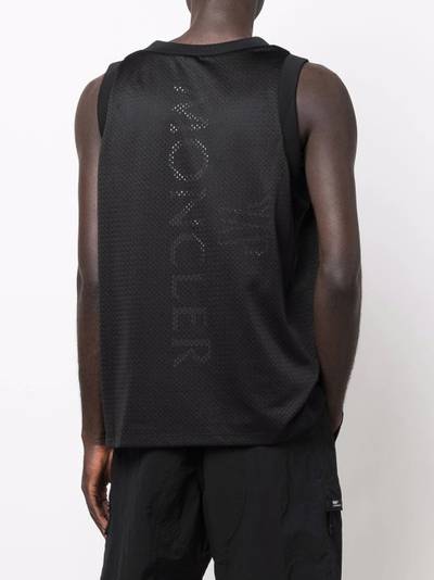 Moncler logo-patch mesh vest outlook