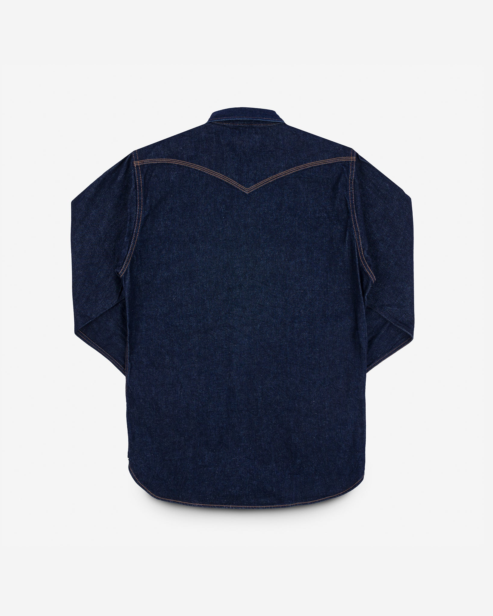 IHSH-33-IND 12oz Selvedge Denim Western Shirt - Indigo - 12