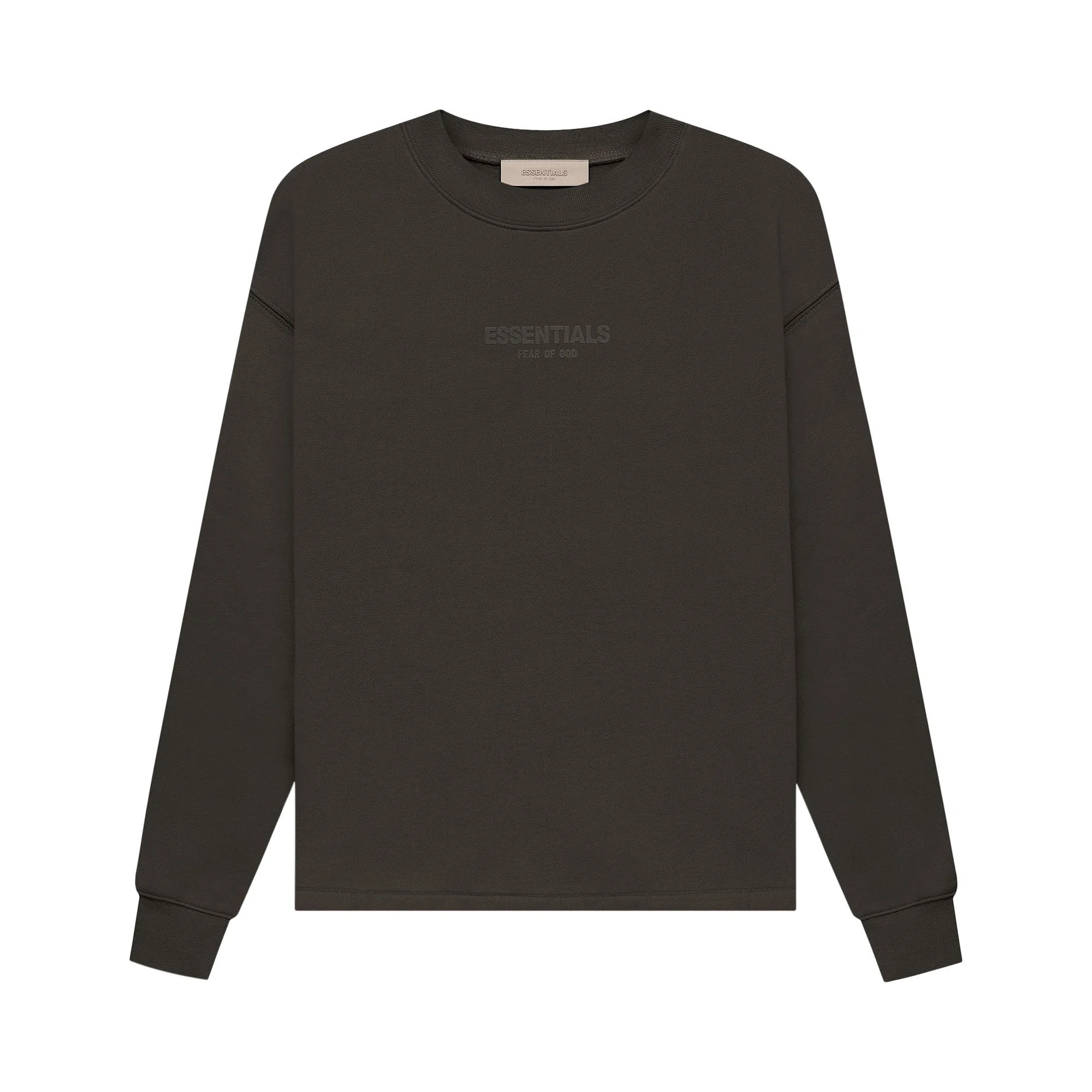 Fear of God Essentials Relaxed Crewneck 'Off Black' - 1