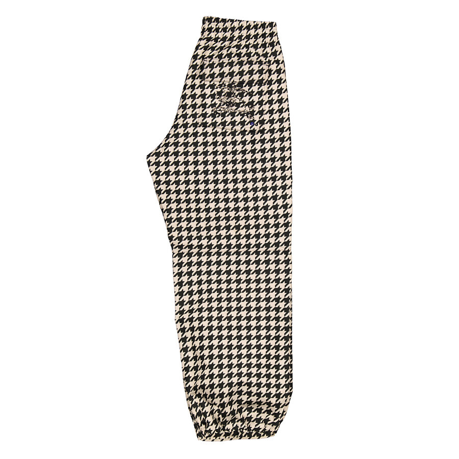 Burberry Workwear Houndstooth-Pattern Elasticated-Waist Trousers - 2