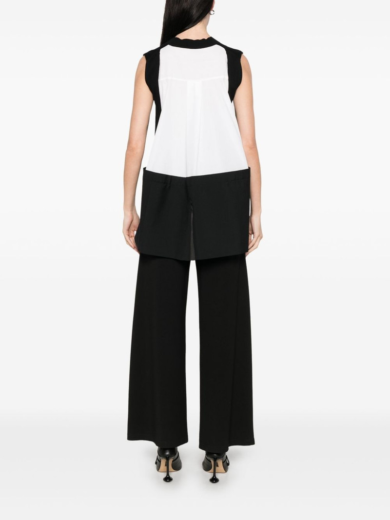 sacai colourblock vest outlook